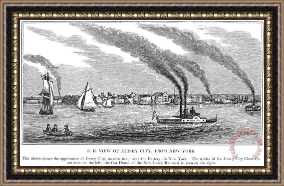 Others Jersey City, 1844 Framed Painting