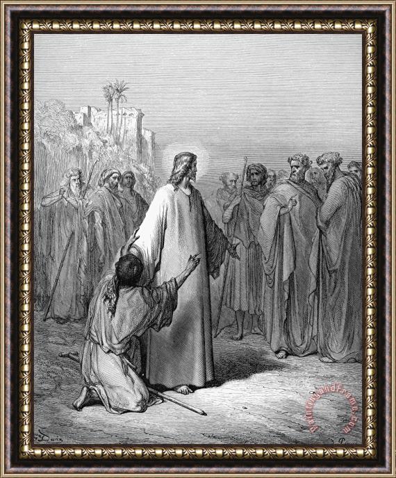 Others Jesus Healing Framed Painting