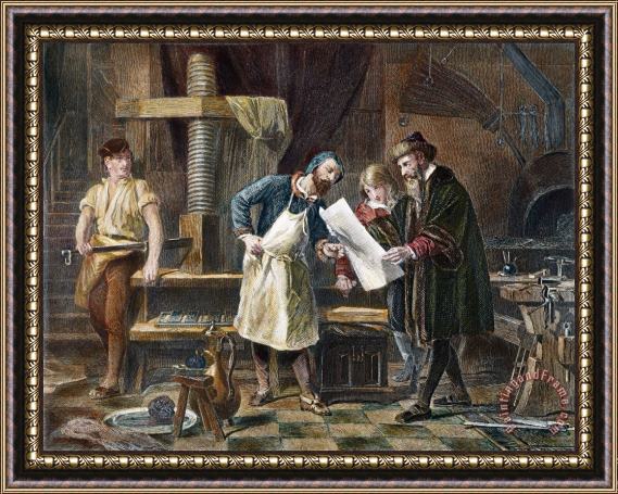 Others Johann Gutenberg Framed Print