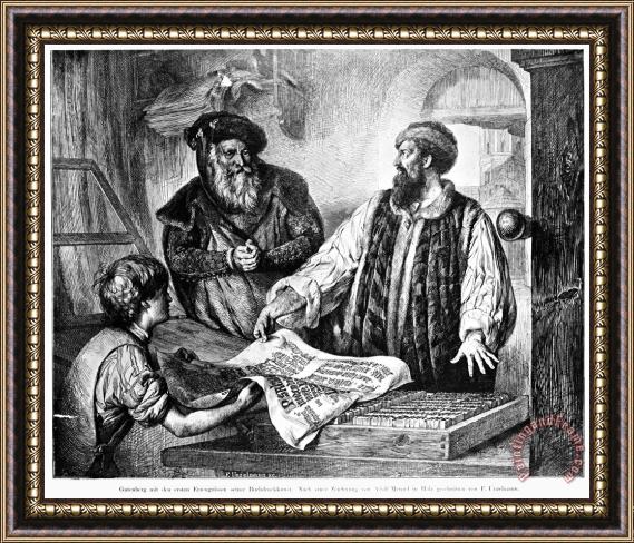 Others Johann Gutenberg Framed Print