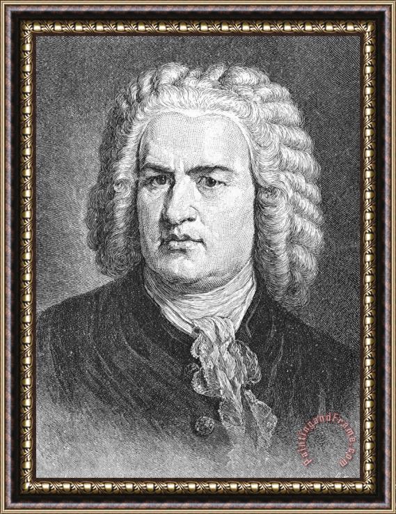 Others Johann Sebastian Bach Framed Painting
