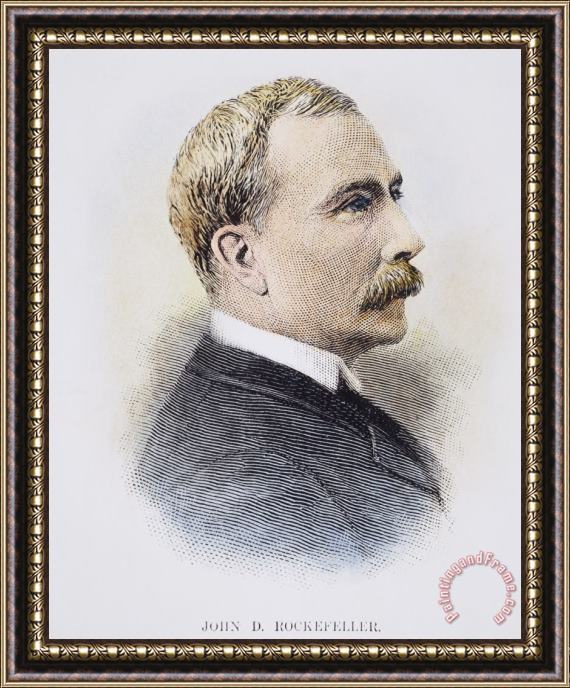Others John D. Rockefeller Framed Painting