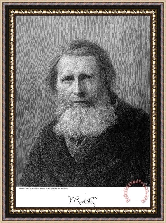 Others John Ruskin (1819-1900) Framed Painting