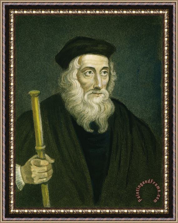 Others John Wycliffe (1320?-1384) Framed Print