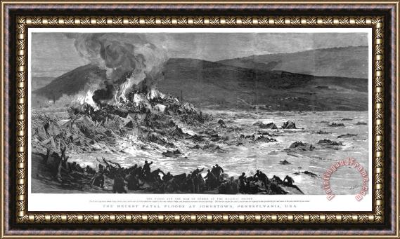 Others Johnstown Flood, 1889 Framed Painting