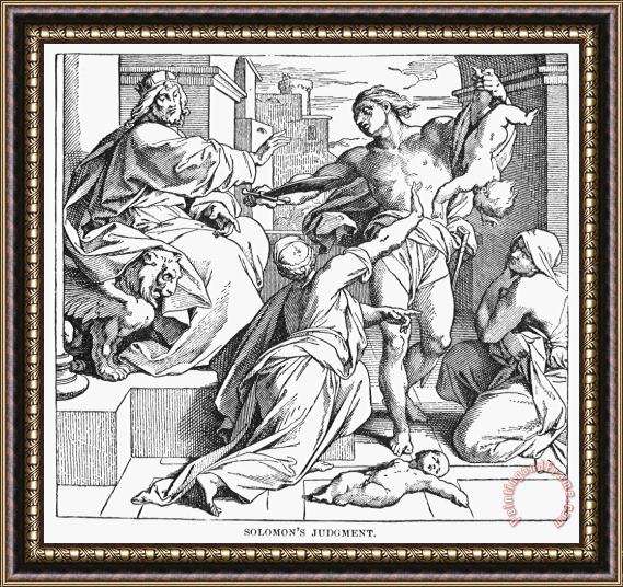 Others Judgment Of Solomon Framed Print