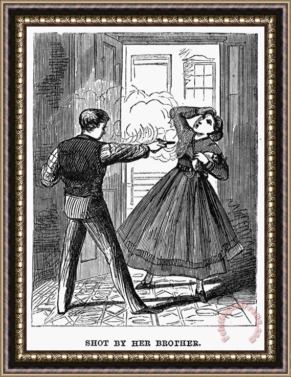 Others Juvenile Crime, 1868 Framed Painting