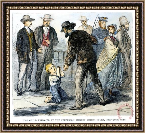 Others Juvenile Crime, 1868 Framed Print