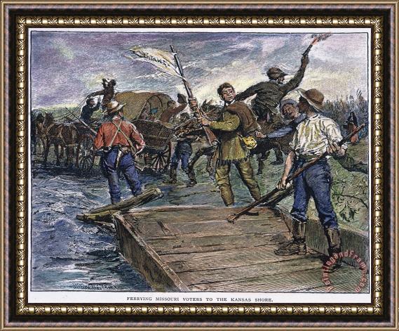 Others Kansas-nebraska Act, 1855 Framed Painting