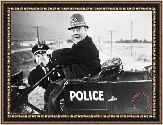 Others Keystone Cops Framed Painting