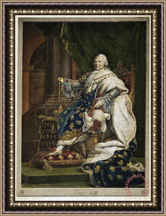 Others King Louis Xviii Of France Framed Print