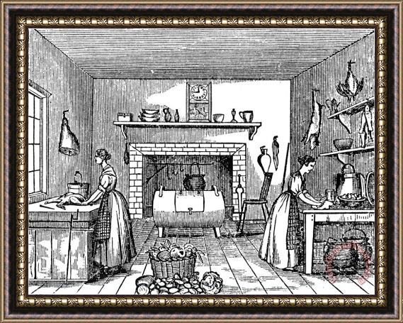 Others KITCHEN, 19th CENTURY Framed Print