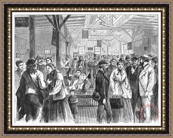 Others Labor Exchange, 1868 Framed Painting