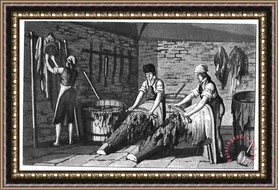 Others Leather Manufacture, 1800 Framed Print