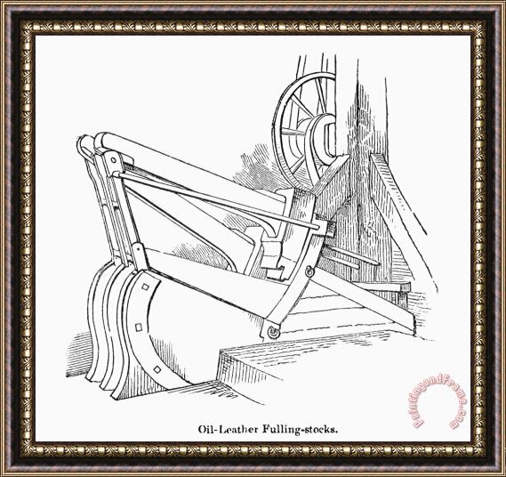 Others LEATHER MANUFACTURE, c1840 Framed Print