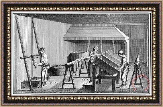 Others Leather Manufacture Framed Print