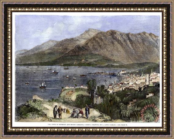 Others Lebanon: Beirut, 1860 Framed Painting