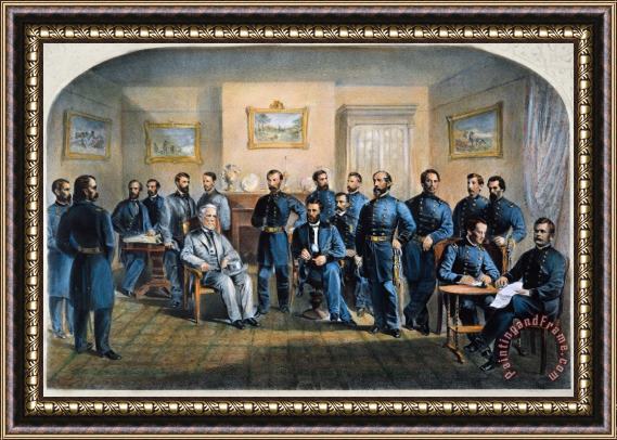 Others Lees Surrender, 1865 Framed Painting