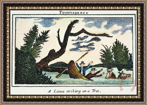 Others LEWIS & CLARK: CANOE, 1800s Framed Print