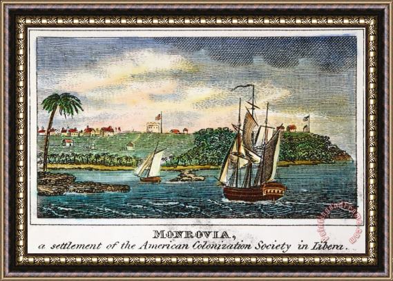 Others Liberia: Freed Slaves 1832 Framed Print