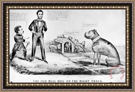 Others Lincoln: Cartoon, 1864 Framed Print