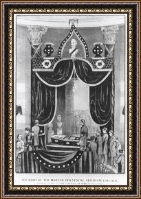 Casket Framed Paintings - Lincoln: Funeral by Others