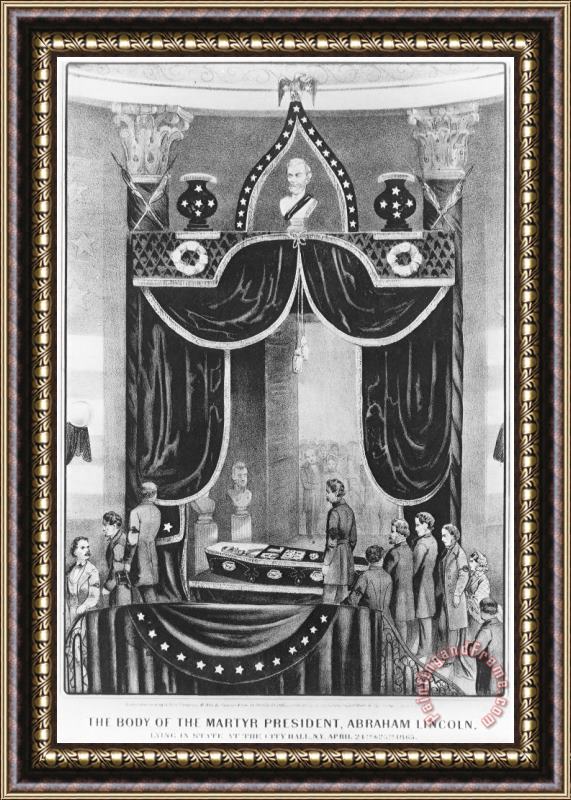Others Lincoln: Funeral Framed Painting