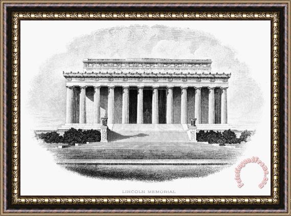 Others Lincoln Memorial Framed Painting