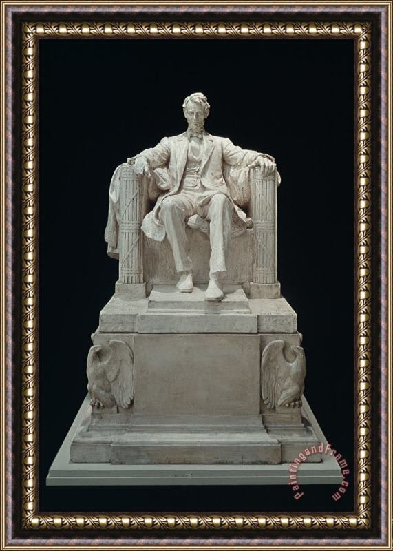 Others Lincoln Memorial: Statue Framed Painting