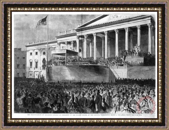 Others Lincolns Inauguration Framed Print