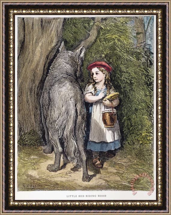 Others Little Red Riding Hood Framed Print