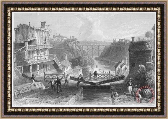 Others Lockport, New York, 1838 Framed Painting