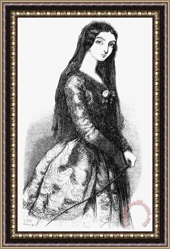 Others Lola Montez (1818-1861) Framed Painting