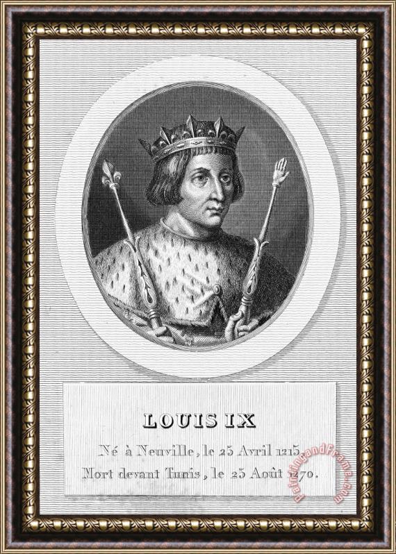 Others Louis Ix (1214-1270) Framed Painting