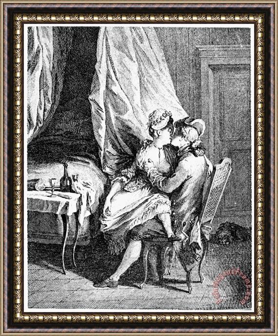 Others LOVERS, 18th CENTURY Framed Print