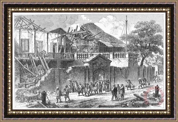 Others Manila: Earthquake, 1863 Framed Painting