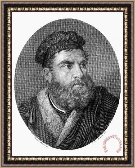 Others Marco Polo (1254 -1324) Framed Print