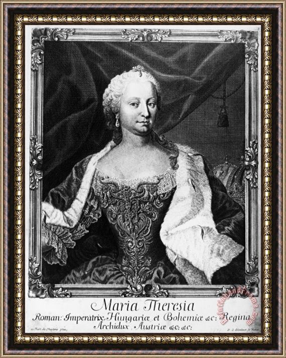 Others Maria Theresa (1717-1780) Framed Painting