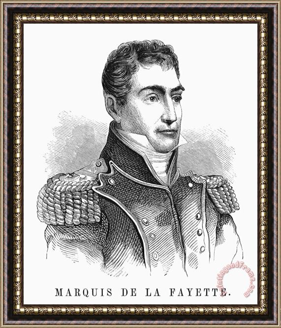 Others MARQUIS de LAFAYETTE Framed Painting