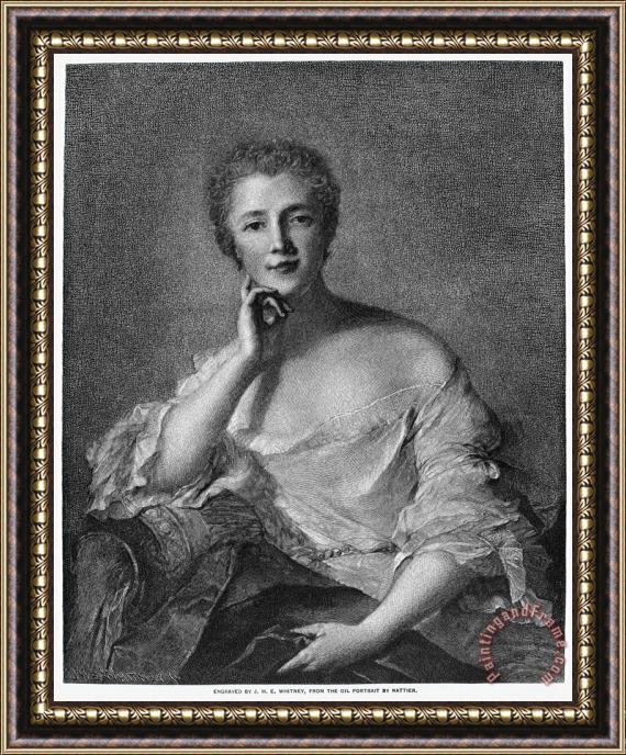 Others Marquise De Pompadour Framed Painting