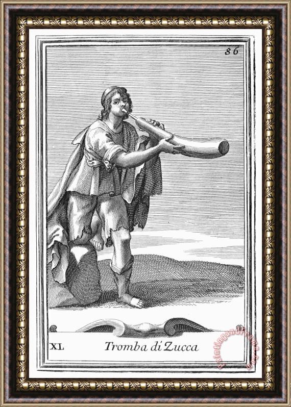 Others Marrow Trumpet, 1723 Framed Painting