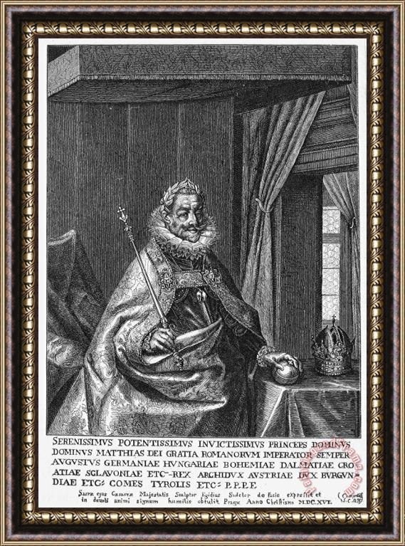 Others Matthias (1557-1619) Framed Painting