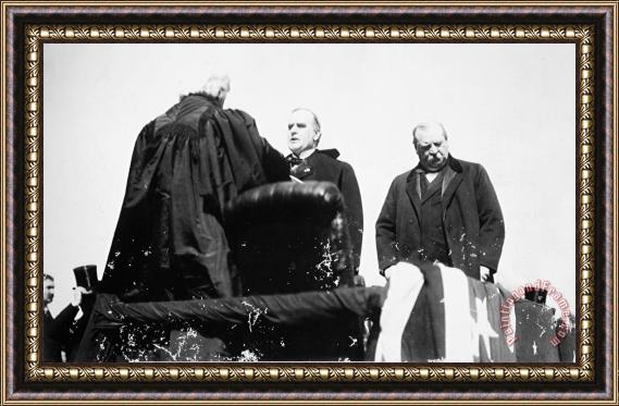 Others McKINLEY TAKING OATH, 1897 Framed Print