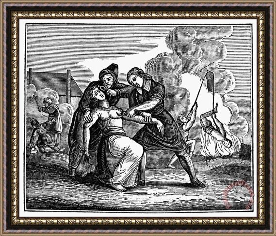 Others Medieval Torture Framed Painting
