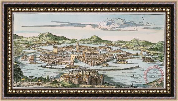 Others Mexico City, 1671 Framed Painting