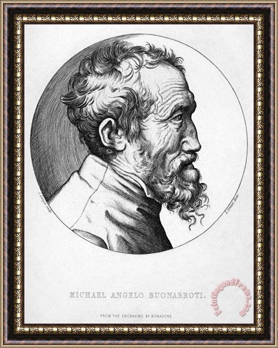 Others Michelangelo (1475-1564) Framed Painting