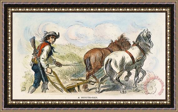 Others Minuteman: Farmer, 1776 Framed Painting