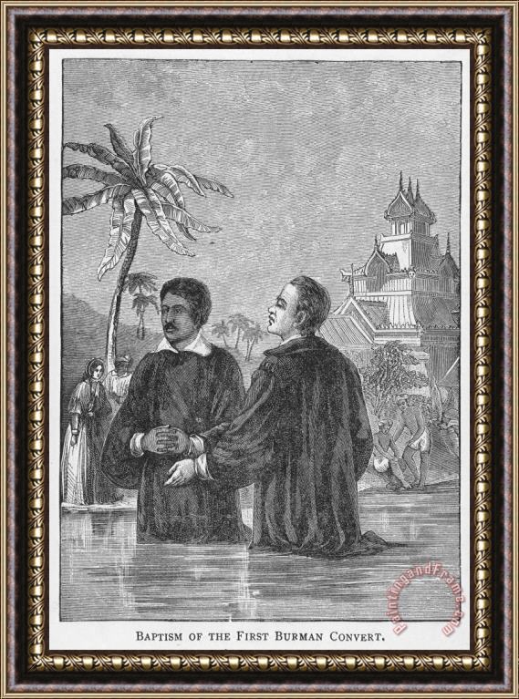 Others Missionaries: Baptism Framed Painting