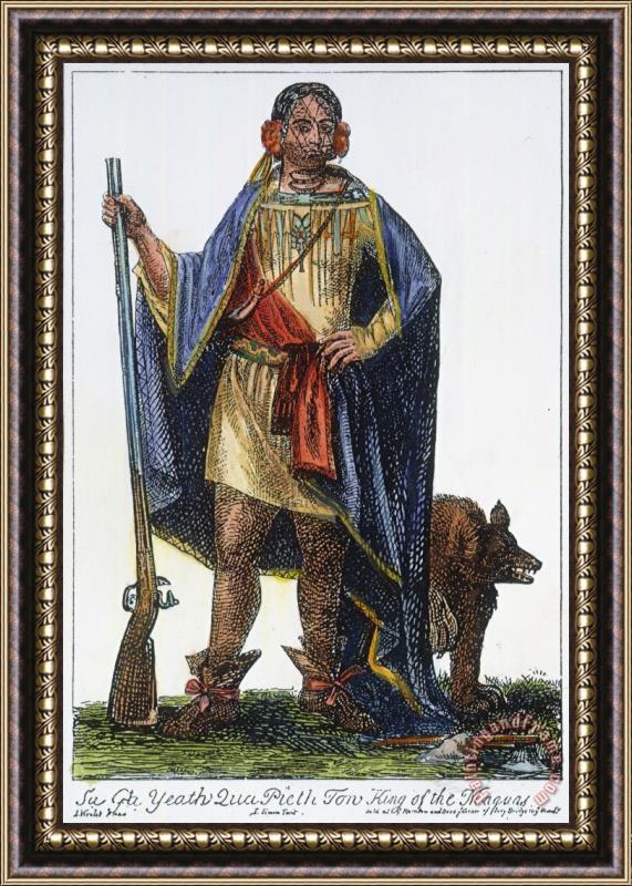 Others Mohawk Chief, 1710 Framed Painting