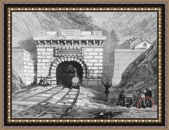 Others Mont Cenis Tunnel, 1871 Framed Print